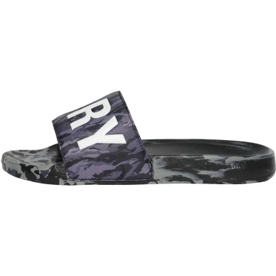Afbeelding van Superdry Mannen Core Camo Badslippers Donkergrijs Grootte: 8 9