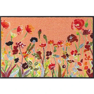 Afbeelding van wash+dry by Kleen Tex Mat Wildflowers Inloopmat, motief bloemen, antislip, wasbaar