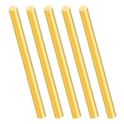 Afbeelding van iMeistek Messing staaf, 6 mm lang, massief messing, ronde staaf voor draaibank, barstok, doe het zelf handwerk, 5 stuks