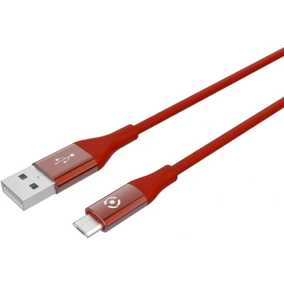 Afbeelding van Celly Micro USB Kabel, 1 meter, Rood Feeling