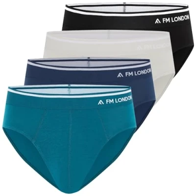Afbeelding van FM London Slips voor heren, Zwart, Blauw, Grijs, XL