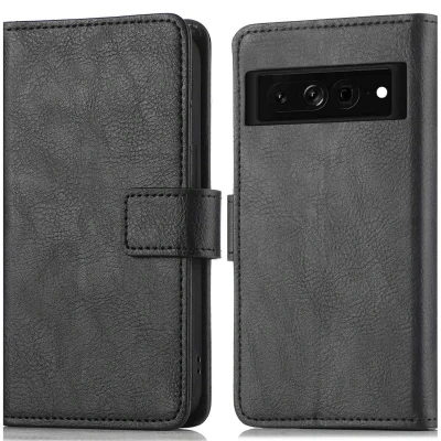 Afbeelding van Google Pixel 7 Pro Hoesje Kunstleder iMoshion Bookcase Zwart Telefoonhoesje