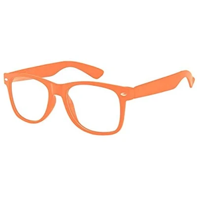 Afbeelding van Boolavard kinder nerd bril met heldere glazen nep nerdbrillen voor meisjes en jongens brillen de leeftijden 4 12 (oranje)