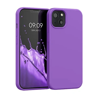 Afbeelding van kwmobile telefoonhoesje compatibel met Apple iPhone 13 hoesje Zachte case voor smartphone Back cover in orchidee lila