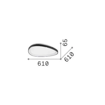Afbeelding van Ideallux Ideal Lux LED plafondlamp Gemini messingkleurig, 61 cm aan/uit