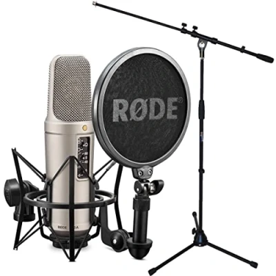 Afbeelding van Rode NT2 A XLR Condensator Microfoonset + Keepdrum Galgen microfoonstandaard