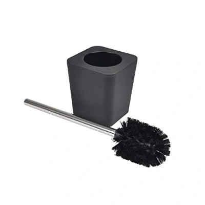 Afbeelding van douceur d&#039;intérieur, Toiletborstel (11,6 x 11,6 38,2 cm) vitamine zwart, kunststof Soft Touch
