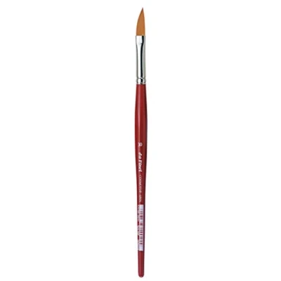 Afbeelding van da Vinci Watercolor Series 5587 CosmoTop Spin kwast, schuine liner synthetisch met rode handgreep, maat 10 (5587 10)