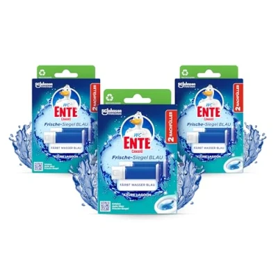 Afbeelding van wc Ente Azure Lagoon Verszegel navulling, mandloze reiniger, 3 x 12 gel stenen, stuks (3 72 ml)