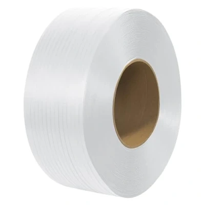 Afbeelding van VEVOR Verpakking polypropyleen (PP) omsnoeringsrol, 9900 &#039;Lengte x 1/2 &quot;Breedte 0,045 &quot;Dikte, 250Lbs Break Sterkte, Heavy Duty Banding Pallet Strap Coil, Draagbare Sterke Riemen, Wit