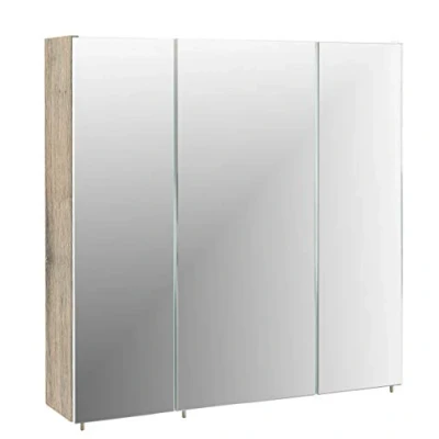 Afbeelding van Schildmeyer Trient Spiegelkast, houtdecoratie, wild eikenhout, 71 x 70 16 cm