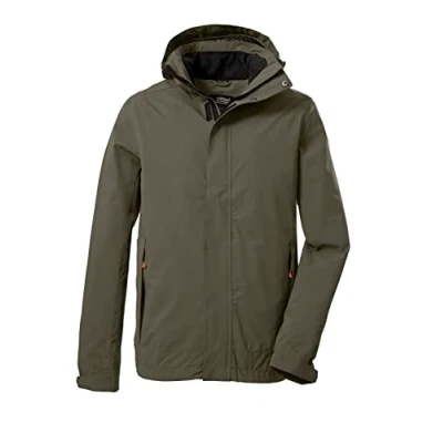 Afbeelding van killtec Men&#039;s Functioneel jack/outdoorjack met afritsbare capuchon KOS 87 MN JCKT_XENIOS, dark olive, L, 39147 000
