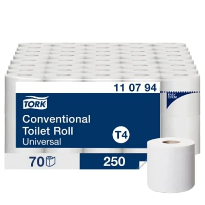 Afbeelding van Tork Soft Klein Rol Toiletpapier Wit T4, Universeel, 2 laags, 70 x 250 vellen, 110794
