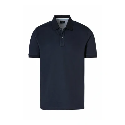 Afbeelding van OLYMP Poloshirt Piqué Navy maat 3XL heren met Modern fit Pasvorm Katoen Suitable Herenkleding