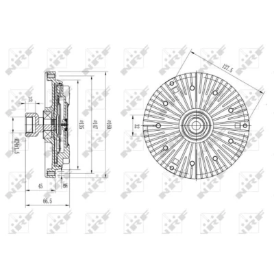 Afbeelding van Koppeling, radiateurventilator NRF 49582