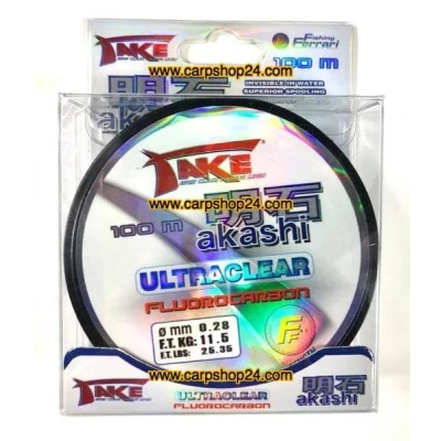 Afbeelding van Lineaeffe Take Fishing Ferrari Akashi Ultraclear 0,28 mm 100 m 11,5 kg 3042228 fluorocarbon voorlijnsnoer fluoro carbon