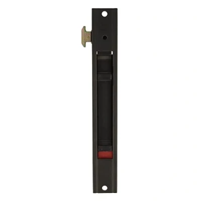 Afbeelding van Amig Insteekslot voor ramen en schuifdeuren van aluminium, model 3600, haakslot inbouw, zwart, afmetingen: 174 x 23 mm