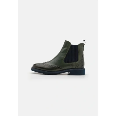 Afbeelding van Melvin &amp; Hamilton Selina 29 Crust Prato Elastic Korte laarzen, Dames, Maat: 38, Grün Leer