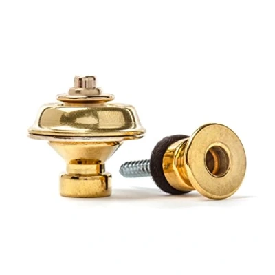 Afbeelding van Dunlop SLS1502BR Straplok Strap Retainers Traditional Brass
