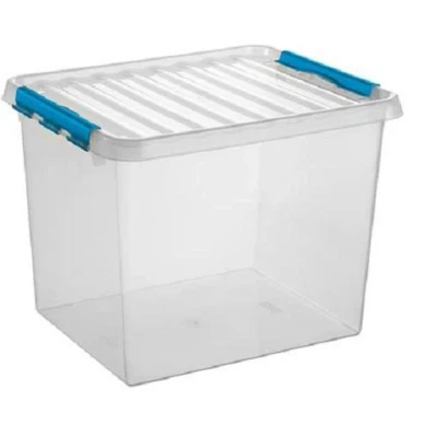 Afbeelding van SUNWARE Q Line Box 52 Liter 500 x 400 380mm transparant/blauw