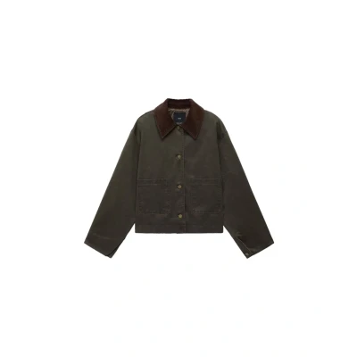 Afbeelding van Mango Lichte jas, Dames, Maat: Small, Khaki