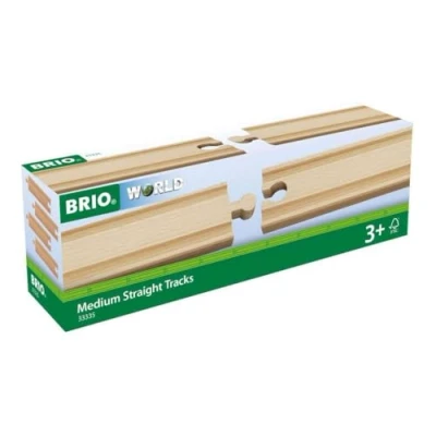 Afbeelding van BRIO Middellange rechte rails 33335