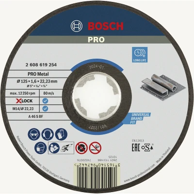 Afbeelding van Doorslijpschijf Xlock metal exp.125x1.6x22