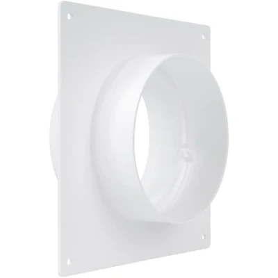 Afbeelding van 4&quot; Inch Duct Connector Flens Plastic Rechte Pijp voor Verwarming Koeling Inlaatuitlaat Ventilatiesysteem Kanaalkoppeling Wandplaat Montage Joint (100mm)