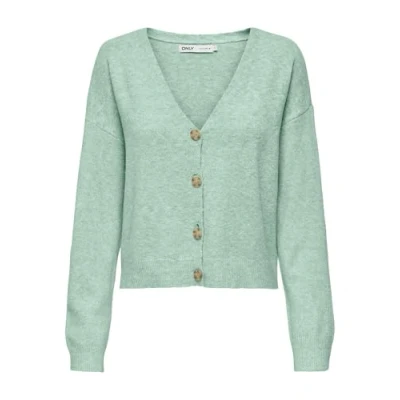Afbeelding van Only Vest Onlrica Life L/s V neck Cardigan Kn 15340017 Lichen/melange Dames Maat XS