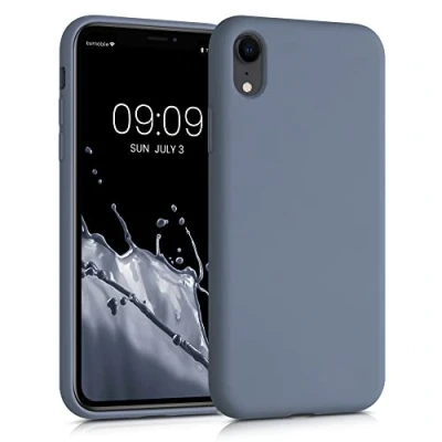Afbeelding van kwmobile telefoonhoesje geschikt voor Apple iPhone XR Hoesje smartphone Back cover in blauwgrijs