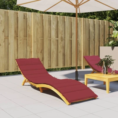 Afbeelding van vidaXL Ligbedkussen 200x60x3 cm oxford stof wijnrood