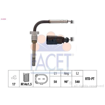Afbeelding van Sensor, uitlaatgastemperatuur FACET 22.0288
