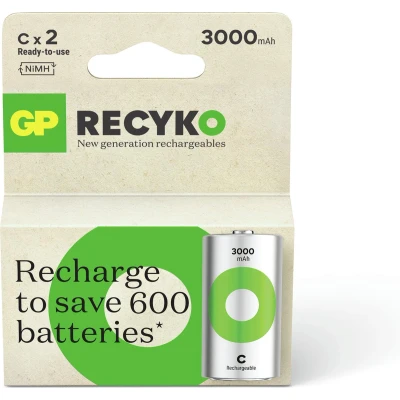 Afbeelding van GP Recyko C 3000mah 2 Stuks Batterij