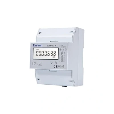 Afbeelding van Eastron SDM72D M V2 Driefasige energiemeter, Modbus, 100 Amp kWh, DIN rail, met puls Digitaal lcd display achtergrondverlichting. MID/gekalibreerd