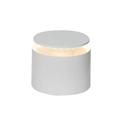 Afbeelding van Zafferano Push Up Pro Tafellamp Oplaadbare Buitenlamp Wit Nachtlamp IP54 Spatwaterdicht Bureaulamp Snoerloos Dimbare LED Lamp Tuinlamp met Draadloos Oplaadstation Ø 12cm