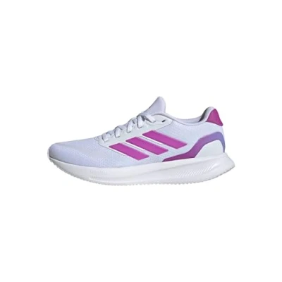 Afbeelding van adidas Runfalcon 5 hardloopschoenen voor dames, Ftwr White/Purple Burst/semi Blue Burst, maat 44, Wit Paars Burst Semi Blauwe 44 EU