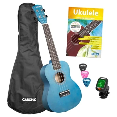 Afbeelding van Cascha CUC103S concert ukelele set blauw