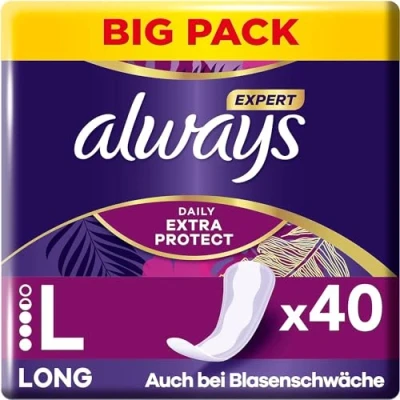 Afbeelding van Always, Binden, Expert Daily Extra Protect (40 x, Inlegkruisjes)