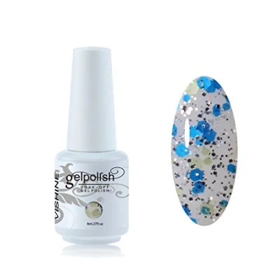 Afbeelding van Vishine Soak Off nagellak 8ml, semi permanent, UV, LED, gel, manicure, onderlak, donkerroze (1483)