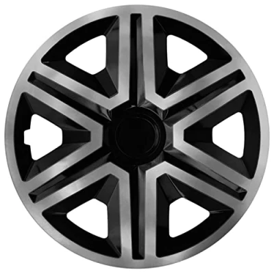 Afbeelding van NRM ACTION wieldoppen 15&quot; Set van 4 stuks zwart / grafiet