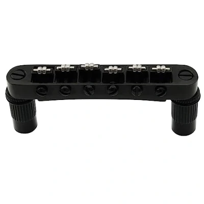 Afbeelding van Musiclily Pro 52mm Gitaar Roller Zadels Bridge Tune O Matic Brug met voor Les Paul LP SG Elektrische Gitaar, Zwart