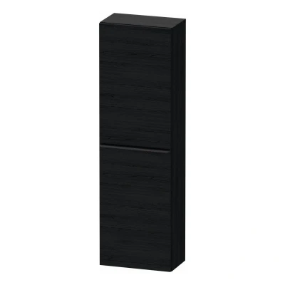 Afbeelding van Duravit D Neo halfhoge kast 40x24x132cm Rechtsdraaiend zwart eiken Mat