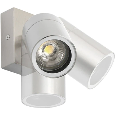 Afbeelding van QAZQA Buitenwandlamp staal IP44 draai en kantelbaar Solo