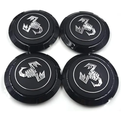 Afbeelding van 4 Stuks Auto Naafdoppen Voor Abarth 133mm,Velgdoppen Naafkappen,wieldoppen Naafdop,Auto Velgdeksel Styling Accessoires,Badge Wielnaafdoppen