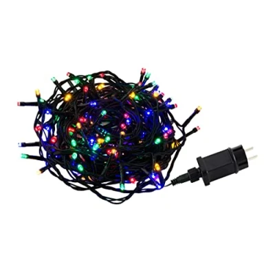 Afbeelding van Lichtsnoer met 120 leds, RGB, kleurrijk, voor binnen en buiten, IP44 stroomstekker, ideaal Kerstmis, de tuin, balkon, woon slaapkamer