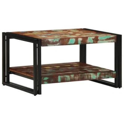 Afbeelding van vidaXL Salontafel 70x50x38 cm massief gerecycled hout meerkleurig