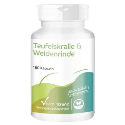 Afbeelding van Duivelsklauw en wilgenbast Harpagophytum 180 capsules ! Voor 2 MAANDEN veganistisch Vitamintrend®