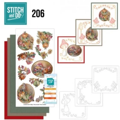 Afbeelding van Stitch and Do 206 Yvonne Creations Awesome Autumn