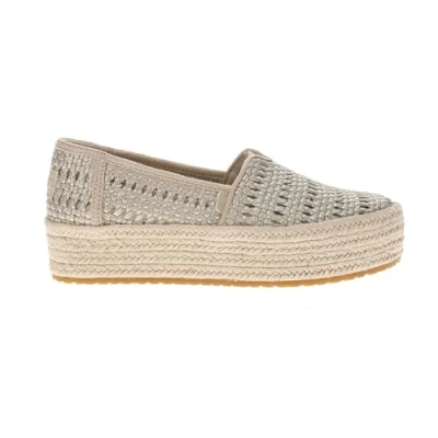 Afbeelding van TOMS Valencia Espadrilles, Dames, Maat: 38, Gold Textiel