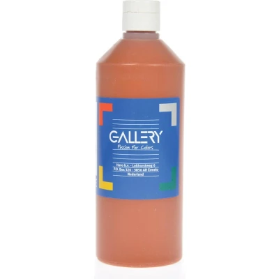 Afbeelding van Gallery Plakkaatverf, Flacon Van 500 Ml, Lichtbruin Plakkaatverf